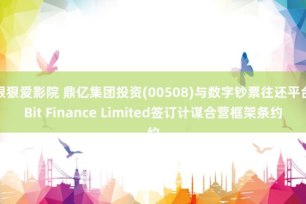 狠狠爱影院 鼎亿集团投资(00508)与数字钞票往还平台Bit Finance Limited签订计谋合营框架条约