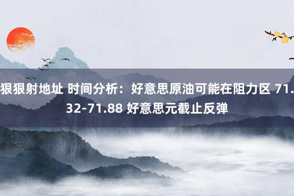 狠狠射地址 时间分析：好意思原油可能在阻力区 71.32-71.88 好意思元截止反弹